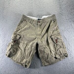 Polo Ralph Lauren Shorts Mens 35 Brown Cotton Cargo Classic Fit Beach Hiking